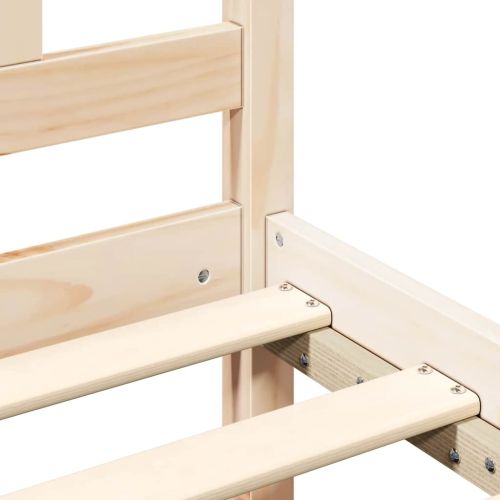 Рамка за легло, дърво масив, 135x190 cм, Double