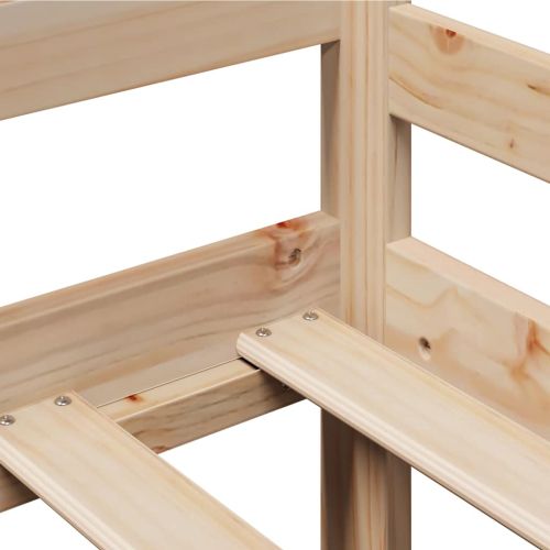 Дневно легло с чекмеджета, без матрак, 90x190 см, масивно дърво