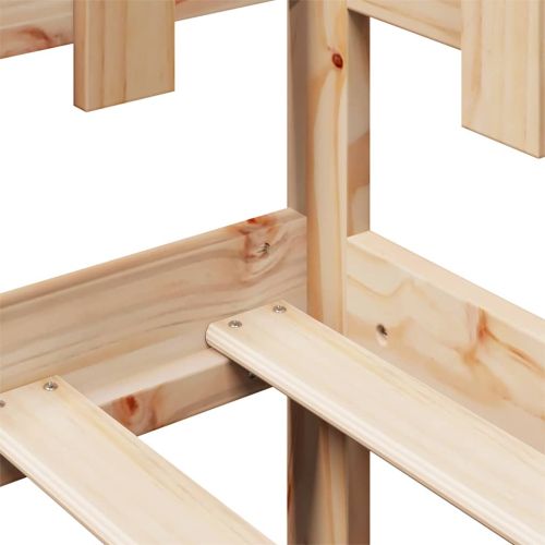 Дневно легло с чекмеджета, без матрак, 90x190 см, масивно дърво