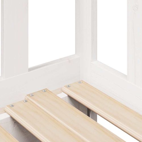 Дневно легло с уширение и чекмеджета без матрак бяло 90x200 см