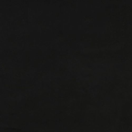 Кръгъл хокер за съхранение, черен, кадифе 31 x 37 cm