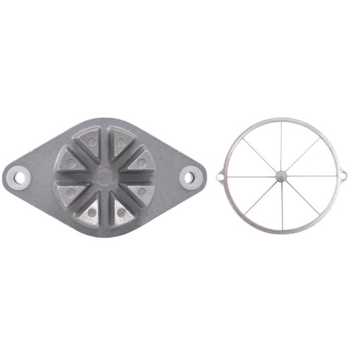 Нарезвач за плодове Сребрист 20 x 20 x 48 см Лят алуминий