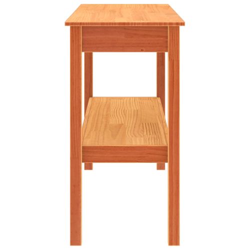 Конзолна маса Восъчнокафяв 110 x 40 x 75 cm Борово дърво масив