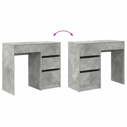 Бюро Циментено сиво 90 x 37.5 x 75 см Инженерно дърво