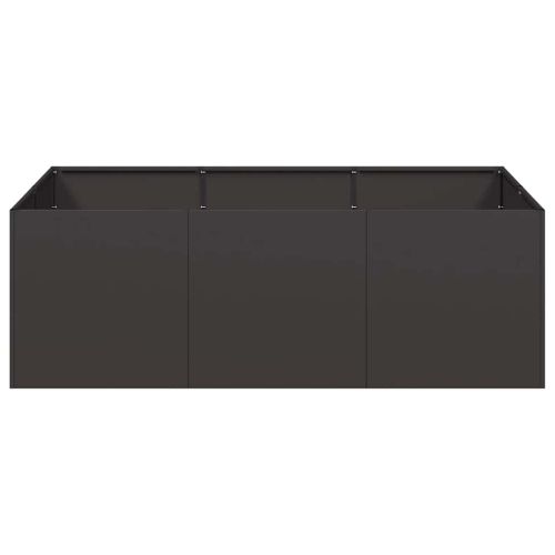 Кашпа, черна, 120x80x40 см, стомана