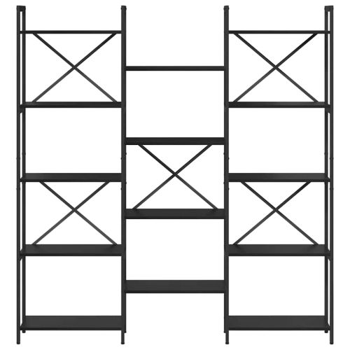 Рафт за книги Черния дъб 156 x 25 x 167 см Инженерно дърво