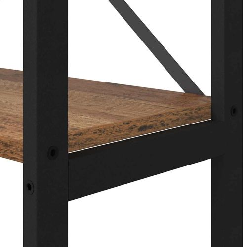 Рафт за книги Старо дърво 156 x 25 x 167 см Инженерно дърво