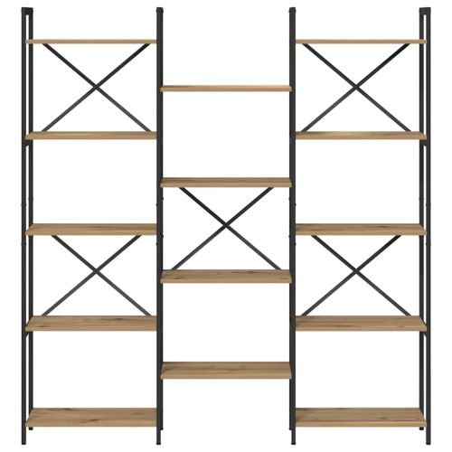 Рафт за книги Дъб 156 x 25 x 167 см Инженерно дърво