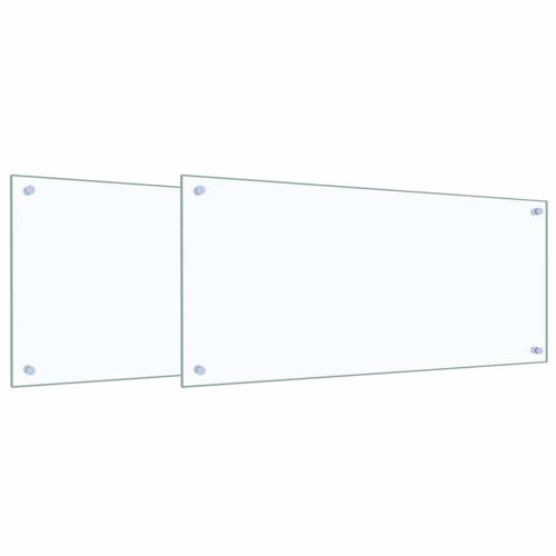 Кухненски заден панел 2 pcs Прозрачен 90 x 40 cm