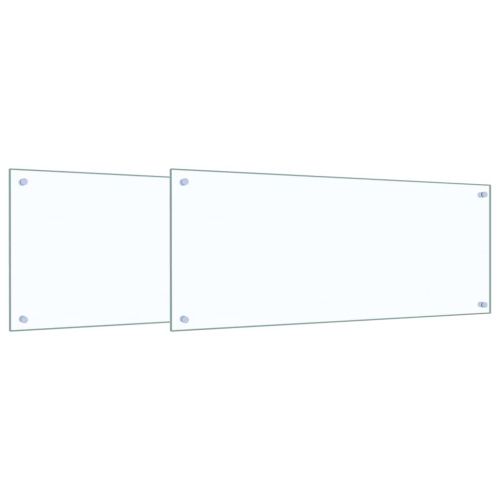 Кухненски заден панел 2 pcs Прозрачен 100 x 40 cm