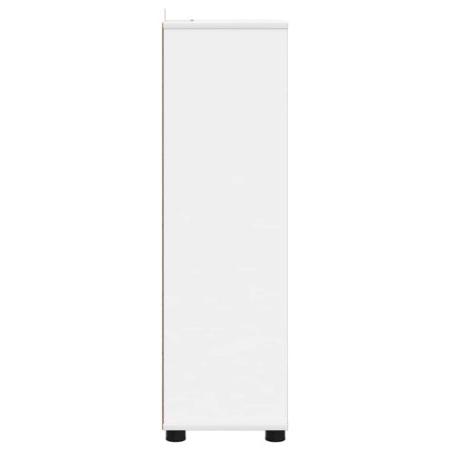 Шкаф за баня с чекмедже Бяло 30,5 x 30 x 101 см Инженерно дърво