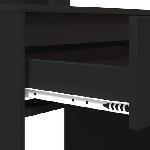 Тоалетки за спалня Черно 80 x 39,6 x 135 см Инженерно дърво