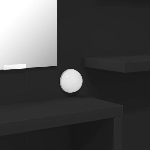 Тоалетки за спалня Черно 80 x 39,6 x 135 см Инженерно дърво