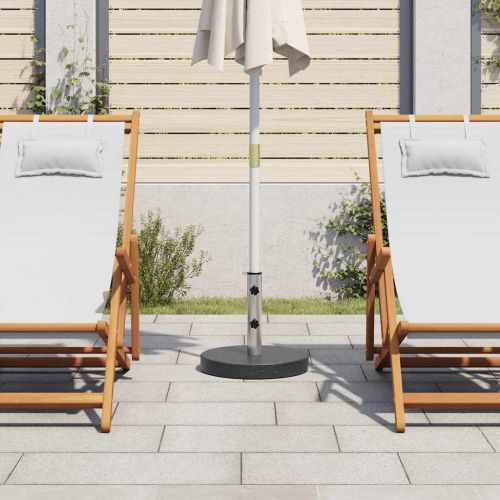 Основа за чадър, гранит, 20 кг, кръгла, черна