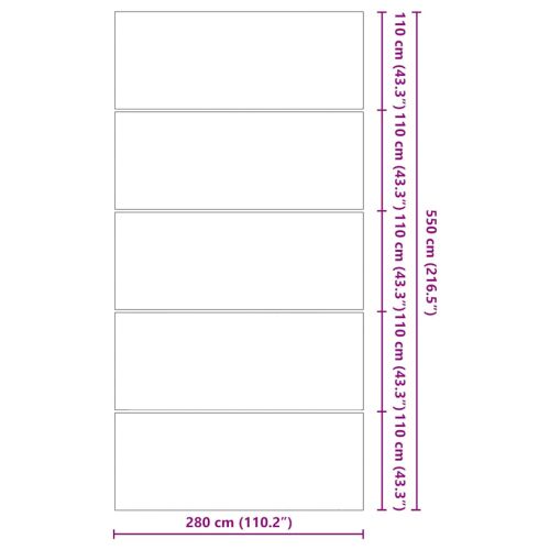 Подложка за басейни светлосива 550x280см полиестерен геотекстил