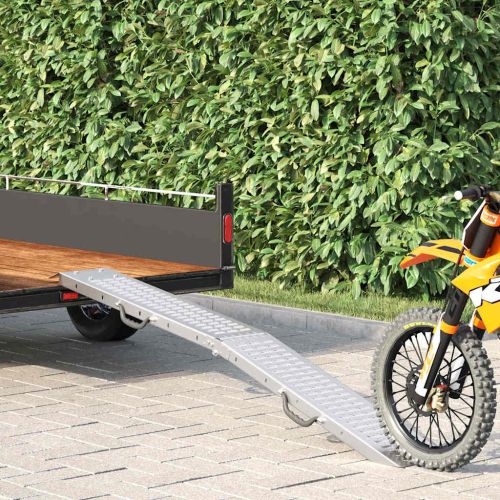 Рампа за натоварване Сребрист 185 x 22,5 x 4,5 см