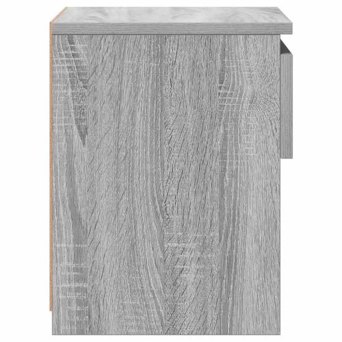 Нощни шкафчета, 2 бр, сив сонома, 40x30x39 см, инженерно дърво