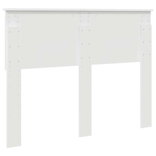 Облегалка за глава с таблото Бяло 135 cm Инженерно дърво