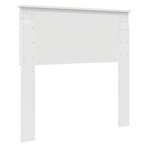 Облегалка за глава с таблото Гланц бяло 90 cm Инженерно дърво