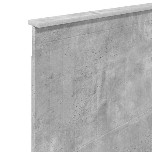 Облегалка за глава Циментено сиво 80 cm Инженерно дърво