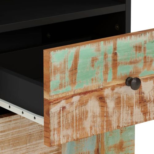 Комплект мебели за баня 5 части масивна регенерирана дървесина