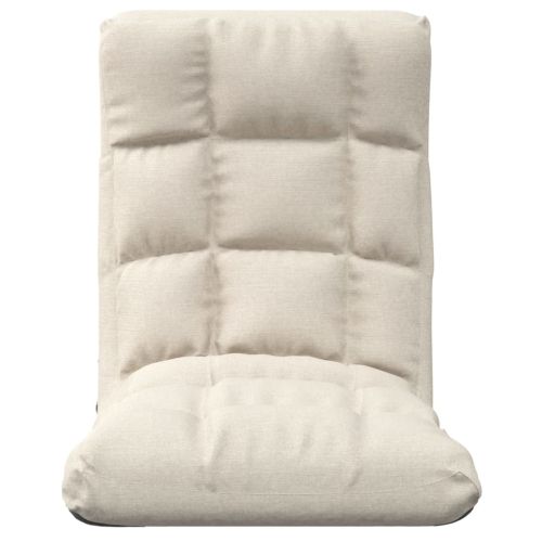 Сгъваем подов стол, кремав, текстил