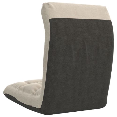 Сгъваем подов стол, кремав, текстил