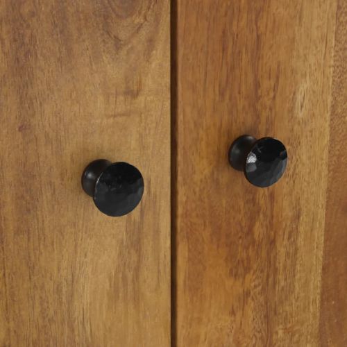 Шкаф за мивка, 62x33x58 см, масивно мангово и инженерно дърво