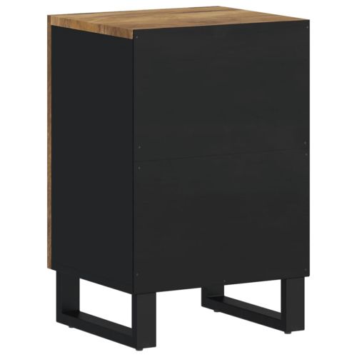 Шкаф за баня 38x33x58 см масивно мангово дърво