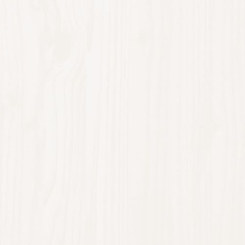 Рамка за легло с табла, бяла, 180x200 см, масивно дърво