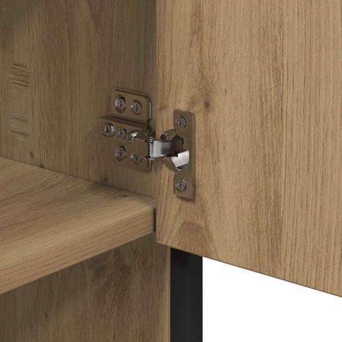 Комплект мебели за баня с рафт 3 pcs Дъб Инженерно дърво