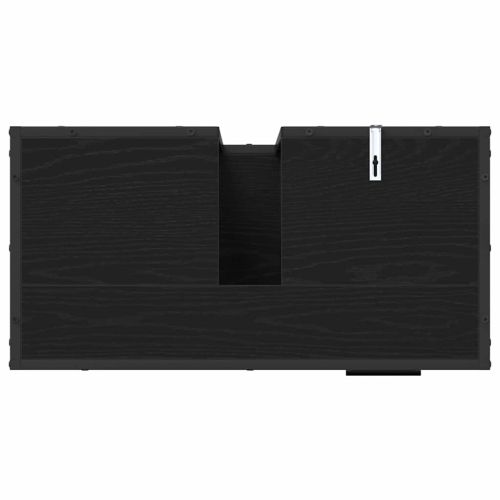 Комплект мебели за баня с рафт 3 pcs Черния дъб Инженерно дърво