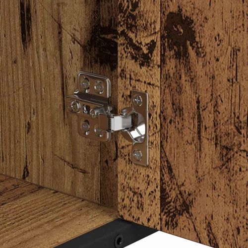 Комплект мебели за баня 3 pcs Старо дърво Инженерно дърво