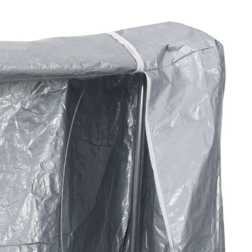 Стойка за дърва за огрев с дъждобран Поцинкована стомана