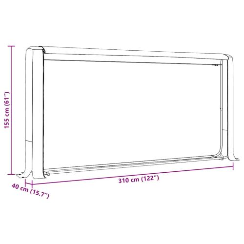 Стойка за дърва за огрев с дъждобран Поцинкована стомана