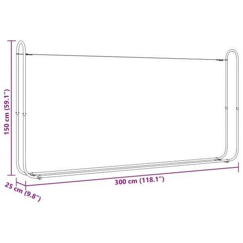 Стойка за дърва за огрев с дъждобран Поцинкована стомана