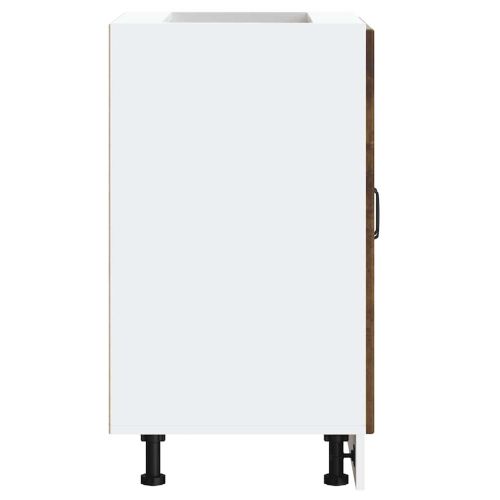 Шкаф за мивка, Lucca, опушен дъб, инженерно дърво