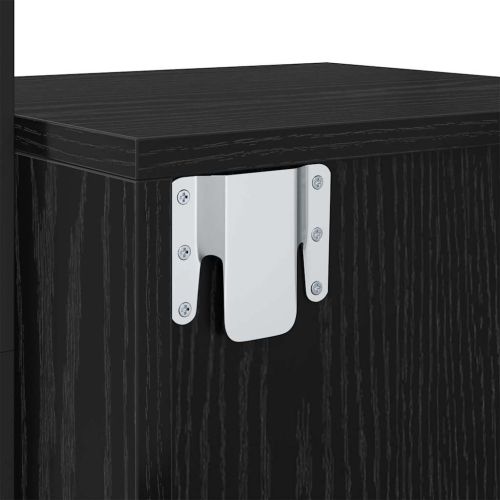 Нощен шкаф 2 pcs Черния дъб 35 x 30 x 51 см Инженерно дърво