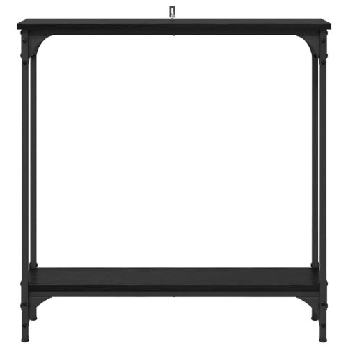 Конзолна маса Черния дъб 75 x 22,5 x 75 см Инженерно дърво