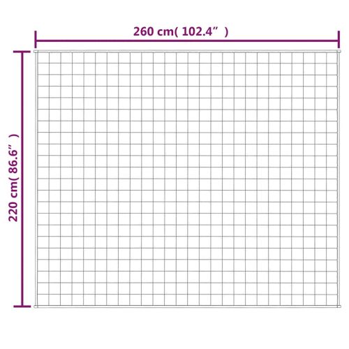 Утежнено одеяло сиво 220x260 см 11 кг плат