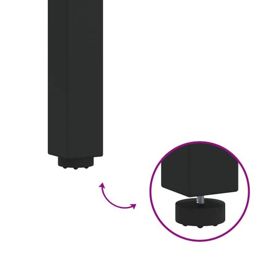 Открити маси Естествен и черен 45 x 45 x 38 см