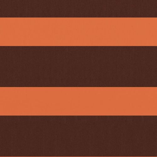 Балконски параван, оранжево и кафяво, 75x400 см, оксфорд плат