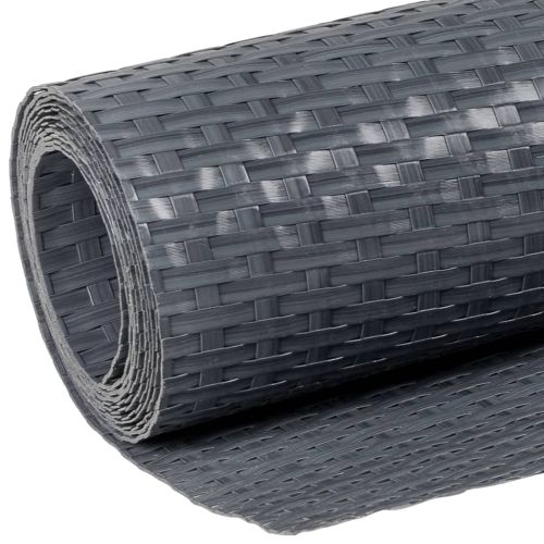 Балконски параван, антрацит, 300x80 см, полиратан