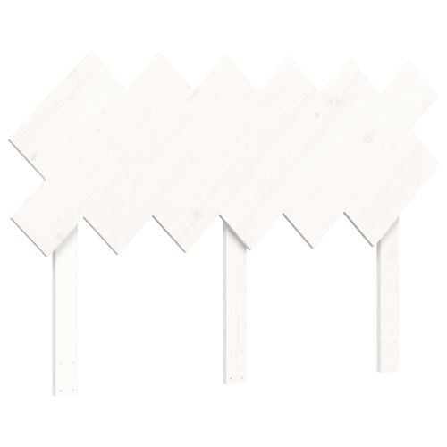 Рамка за легло с табла бяла Small Double масивна дървесина