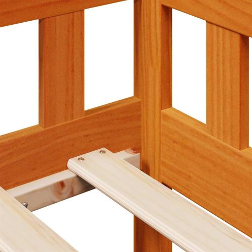 Рамка за легло с чекмеджета без матрак восъчнокафяв 80x200 см