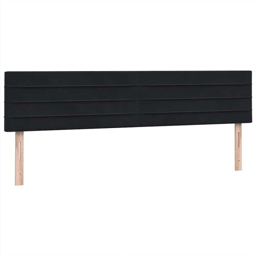 Box Spring легло с матраци Black 180x210 cm Velvet