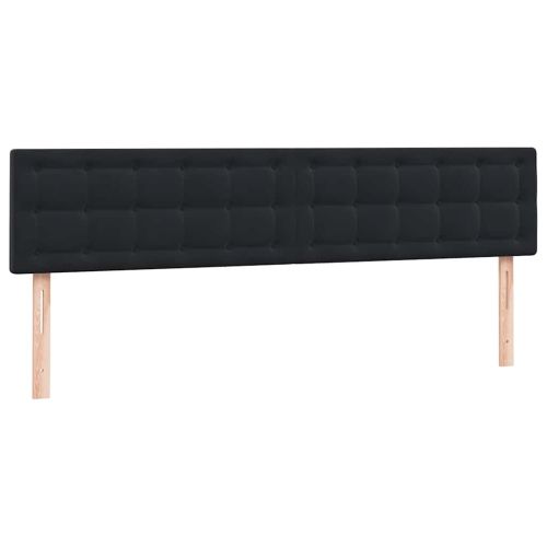 Box Spring легло с матраци Black 180x210 cm Velvet