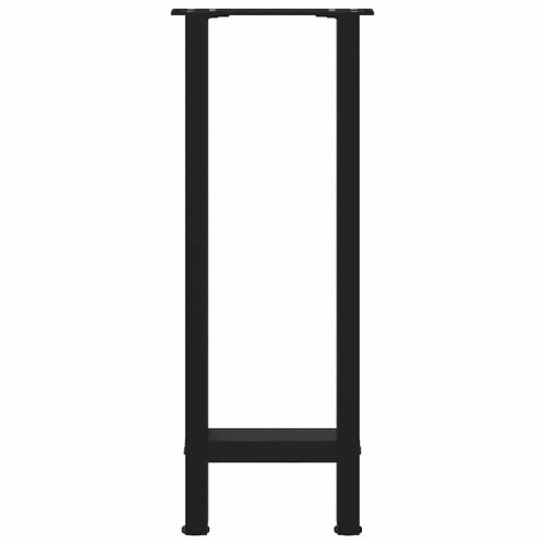 Крака за конзолна маса, черни, 2 бр., 38 x (72-73) см, стомана