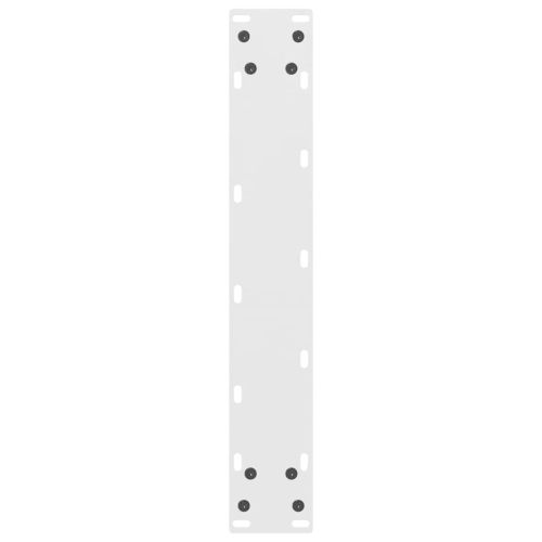 Крака за бар маса, бели, 2 бр., 40 x (110-111) см, стомана