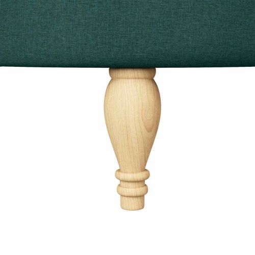 Стол с тапицерия Тъмен зелен 56,5 x 70 x 110 см текстил